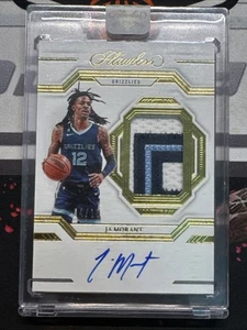 2022-23 Panini Flawless Memphis Grizzlies Ja Morant Patch Auto #’ed 04/10 - Picture 1 of 2