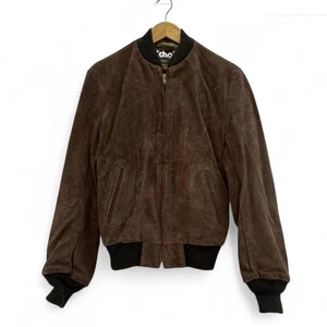 Vintage Schott USA Suede Leather Bomber Jacket Men’s Size 36 Brown Made in USA - Picture 1 of 10