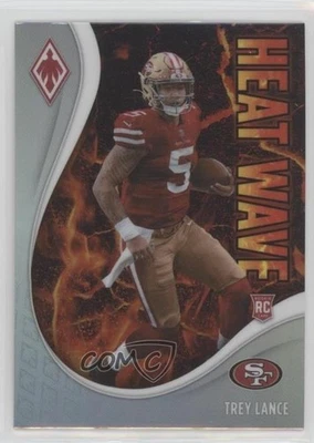 2021 Panini Phoenix Heat Wave Trey Lance #15 Rookie RC - Image 1 of 2