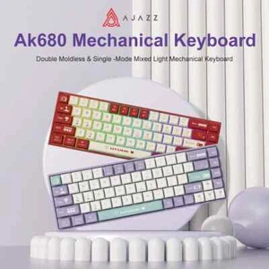 68-Key Mechanical Keyboard - Bluetooth/Wired, Hot-Swap, Gasket Mount, for PC/Lap - Picture 1 of 11