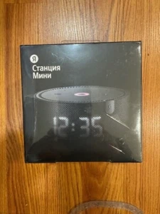 Yandex Station Alice mini 2 Alisa with clock Smart Speaker NEW BLACK.US seller - Picture 1 of 5