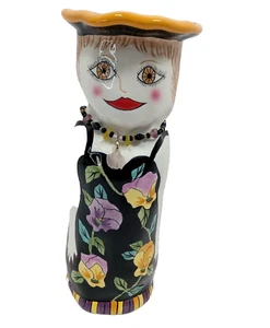 Susan Paley Bella Casa SOPHIE Ceramic Art Vase Ganz Shelf Decor - Picture 1 of 11