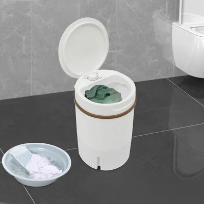 Portable Mini Washing Machine Washer with Drainage Basket Small Travel - Image 1 of 4