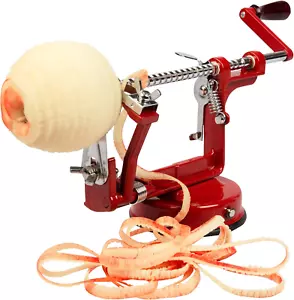 Apple Peeler and Corer - Durable Heavy Duty Chrome Cast Iron W Powerful Count... - Picture 1 of 1