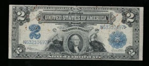 SC 1899 $2 Silver Certificate Fr.256 Mini Porthole (497) - Picture 1 of 3