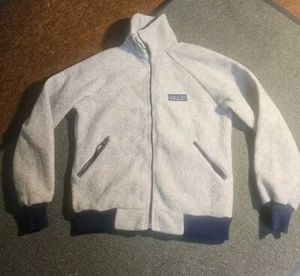 Men's VTG Patagonia Fleece Gray Full Zip Jacket 1980's  - Picture 1 of 4