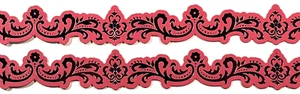 Rose Henna Mehndi Floral Foil Accent K&Company RARE Set of 4 Stickers - Picture 1 of 1