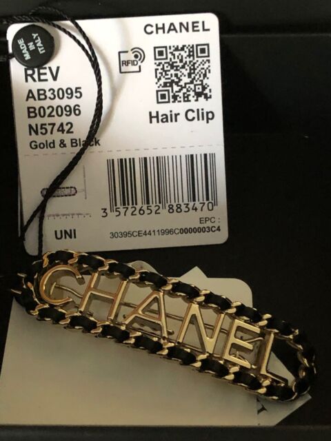 CHANEL Leather Black Hair Accessories for Women for sale