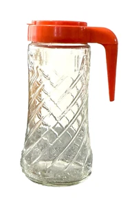 Vintage 9 Inch Glass TANG Pitcher with Spout Lid & Handle - Picture 1 of 4