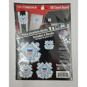 Decalcomania U.S. Coast Guard Service Window Decals 1.75" to 4" Ships Fast - Picture 1 of 2