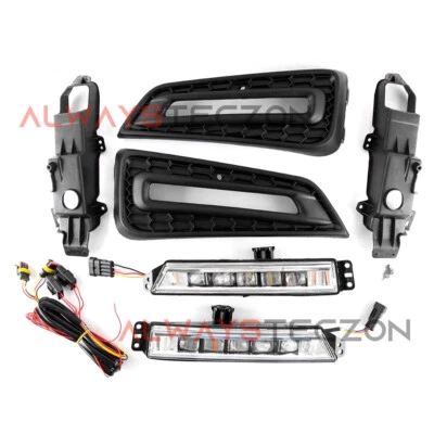 LED DRL Daytime Running Light Driving Lamp w/ Turn Signal For Honda City 2014-16 - image 1 of 4