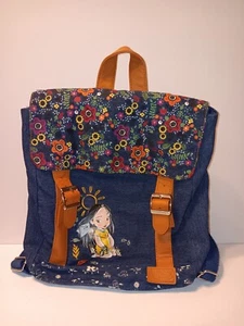 Disney Store Rare Pocahontas Animators Collection Backpack School Bag Denim - Picture 1 of 7