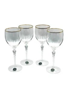 Lenox Monroe Kristall Goldrand 8,5" Wasserkelche Elegant Barware - Bild 1 von 13