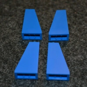 4 ~ 1x2x3 Blue Slope Brick Bricks ~ New Lego Parts ~ - Picture 1 of 1