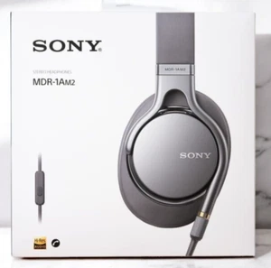 SONY MDR-1AM2 Headphones High resolution Silver Audio Sound Music Stereo - Picture 1 of 10