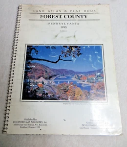 1995 Forest County Pennsylvania Atlas & Plat Book Spiral Bound Color - Picture 1 of 3