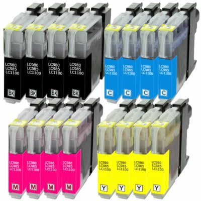 16 Druckerpatronen XL kompatibel für Brother DCP 145C, DCP 165C, DCP 195C - Bild 1 von 4