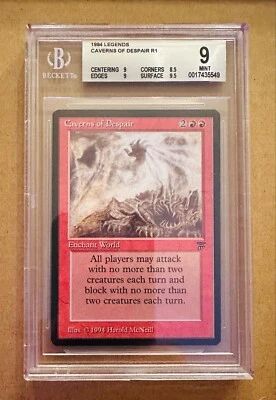 Caverns Of Despair - Legends - MTG - BGS 9. MINT. - Image 1 of 2