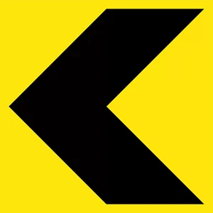 Chevron Sign 600 x 600mm Class 1 Reflective Corflute - Bild 1 von 1