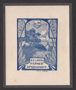19)Nr.027,EXLIBRIS,Ex Libris, Bookplate, Hermann Hirzel, 1898 - Bild 1 von 1
