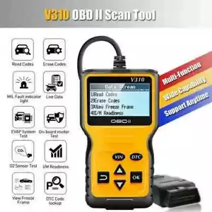 V310 OBD2 Scanner Universal Car Engine Fault Code Reader Diagnostic Scan OBD II - Bild 1 von 6