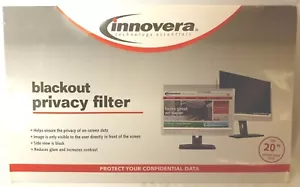 Innovera IVR-BLF20W9 Blackout Privacy Filter for 20" Widescreen LCD Monitor - Picture 1 of 3