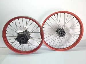 Honda CRF250R 2005 Front Rear Wheel Rim Hub Set CRF 250 R 05-07 #Honda CRF250R 2 - Picture 1 of 12
