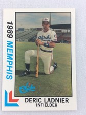 1989 Memphis Chicks-Southern League-BEST Baseball Card-Deric Ladnier