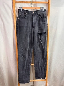 Insight Denim Jeans Womens 28 Black Robin Straight Leg Rip - Picture 1 of 13