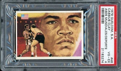 1979 Quelcom, S.A. Ases Mundiales Del Deporte Misc #48 Cassius Clay PSA 4 - Image 1 of 2