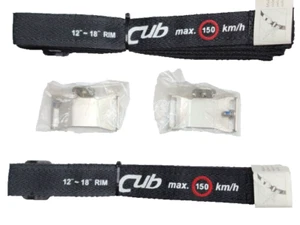 (2-PCS) CUB ELECPARTS VS-69B001AN-CU-T 12"-18" RIM TPMS SENSOR VELCRO BELT *C3 - Picture 1 of 3