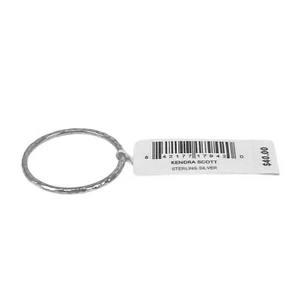 Kendra Scott Larissa strukturierter Sterlingsilber Bandring Größe 9 - Bild 1 von 5