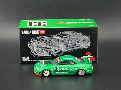 Kaido House x Mini GT Nissan GT-R (R33) Imai Racing V1 — зеленый No150 1/64 - Изображение 1 из 4