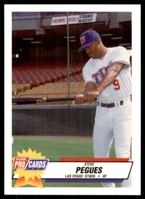 1993 Fleer ProCards Triple A All-Stars Steve Pegues Las Vegas Stars #AAA-25 - Image 1 of 2
