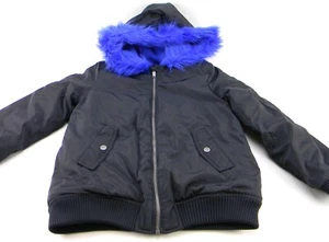 Calvin Klein Jeans Girl's Hooded Fashion Jacket Size L-14 Black/Anthracite - Picture 1 of 4