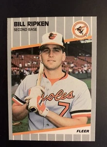 1989 Fleer Bill Ripken FF Error Black Bar #616 F*ck Face Billy - Picture 1 of 2