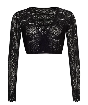 Alpenfee Dirndlbluse Lana, große Größen Gr. 50 Damen langarm Spitze schwarz - Bild 1 von 4