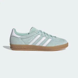 adidas Originals Gazelle Indoors Damenschuhe in Ash Green/Cloud White/Gum - Bild 1 von 10