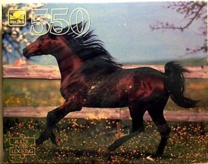 Animals Animals Galloping Horse Robert Maier 550 pc 15.5" X 18" Golden Puzzle - Picture 1 of 1
