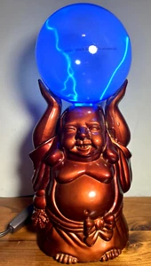 Happy Buddha LUMISOURCE Electra Plasma Blue Static Lamp 12" /Tested/Works Great - Picture 1 of 7