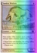 Magic the Gathering MTG Tundra Wolves (54) Eighth Edition   LP FOIL