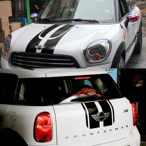 Car Stickers Rally Stripes for MINI Countryman Vinyl Hood Rear Decals ZC978 - Bild 1 von 4