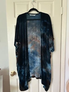 Upstate Anthropologie Crushed Velvet Kimono Duster Jacket Robe (NWT) - Picture 1 of 5
