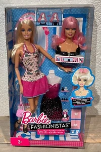 2010 Fashionistas Swappin’ Styles Cutie Barbie doll NRFB V4093 pink hair - Imagen 1 de 9