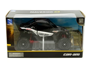 NEW RAY 58193 A CAN AM MAVERICK X3 ATV MOTORCYCLE 1/18 SILVER - Picture 1 of 1