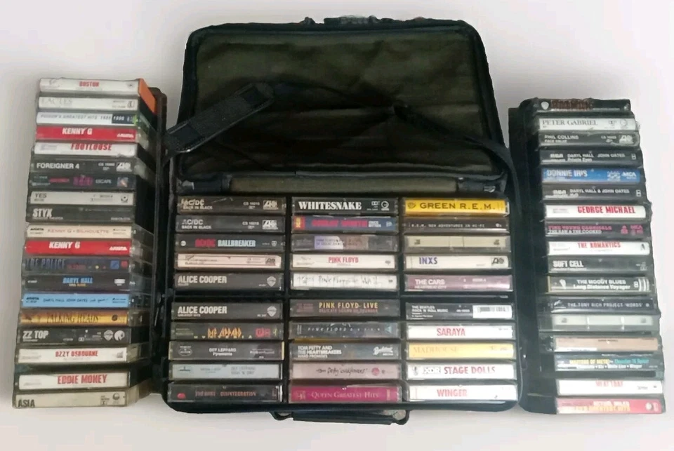 Vintage Rock 80's Cassette Tapes Lot Of 66 Pink Floyd, ACDC, Def Leppard & More - Image 1 of 4