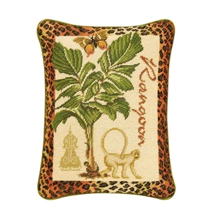 Rangoon Needlepoint Accent Pillow - Picture 1 of 4