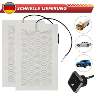 2 Pads 1 Sitze Autos Itz Heizungs Sätze Kohlefaser Heizkissen 3-Stufen Schalter - Bild 1 von 13