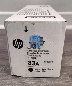 HP 83A Black HP LaserJet Toner Cartridge CF283AD MFP M125, M127, M201, M225 NEW! - Picture 1 of 5