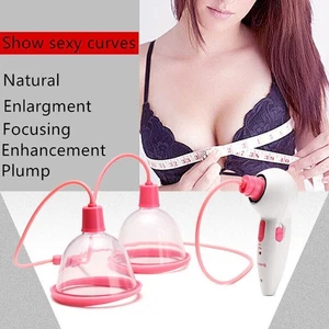 Female Breast Massager Enlargement Bust Enhancement Electric Vacuum Pump Cup - Picture 1 of 14
